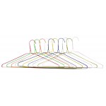 Strong Coloured Wire Coat Hangers (13G) 16"/40cm Yellow Metal Clothes extra strong